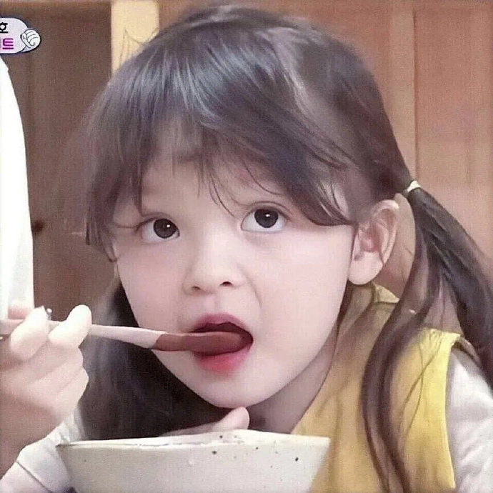 实力干饭人可爱微信头像