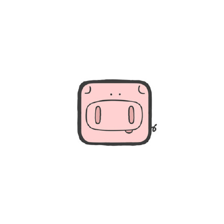 卡通方块动物可爱微信头像