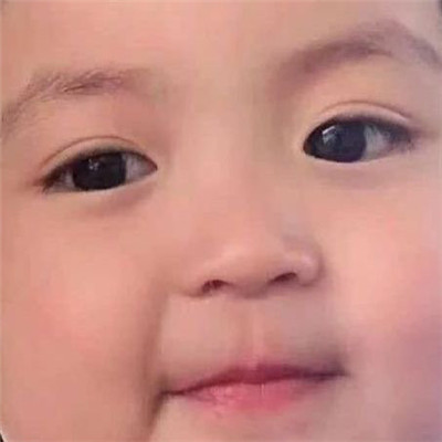 萌娃可爱脸部特写微信表情包