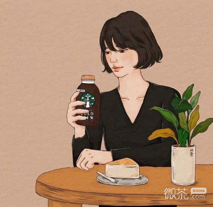 女生插画个性微信头像
