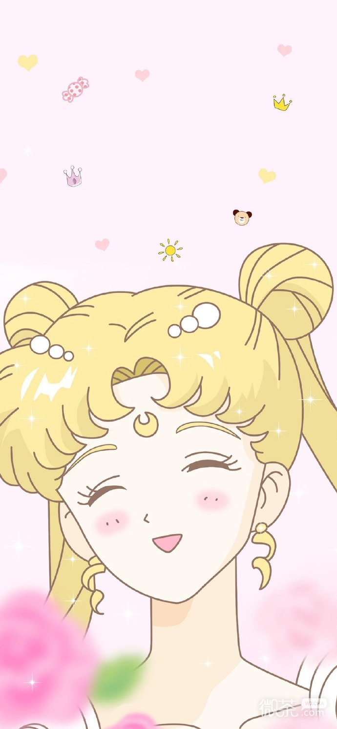 美少女战士手绘壁纸微信素材图片