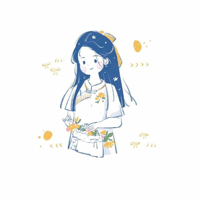 可爱手绘插画微信头像