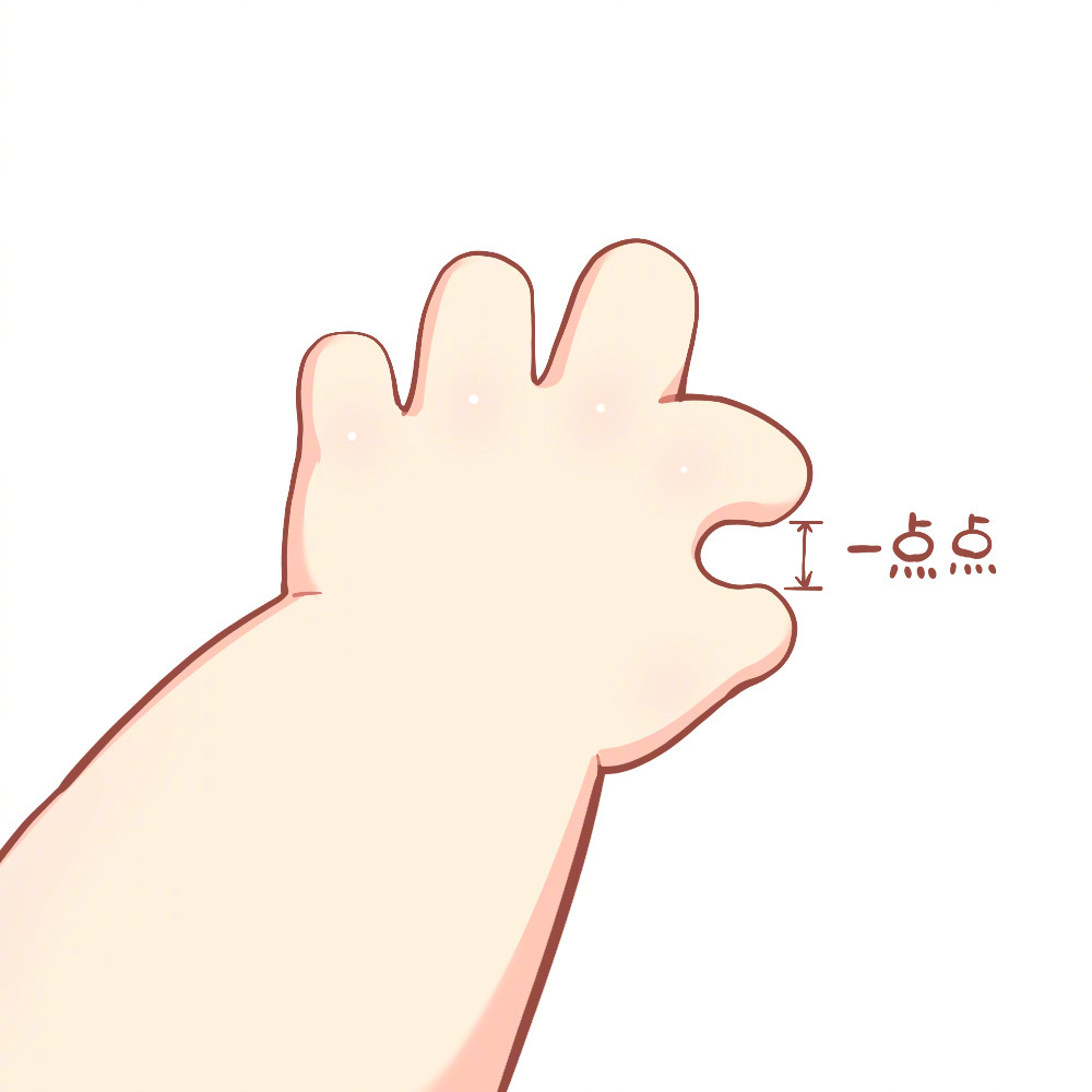 小胖手可爱微信头像