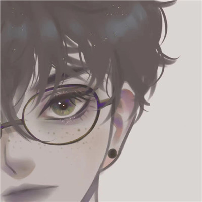 有个性的插画二次元可爱情侣头像