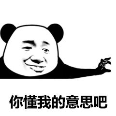 你懂我意思吧熊猫头微信表情包
