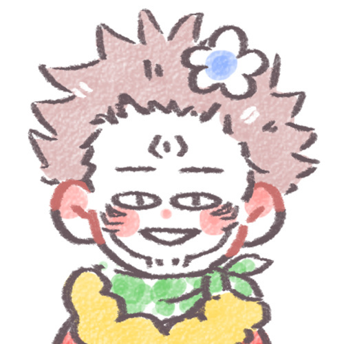 手绘咒术回战微信头像