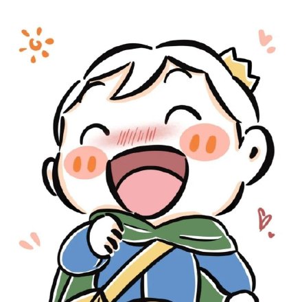 手绘《国王排名》超可爱的波吉微信头像