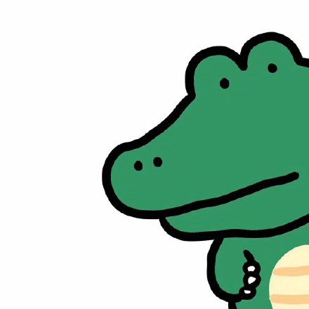 手绘可爱小动物向人打招呼可爱微信头像