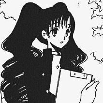 黑色系简约简笔手绘微信头像