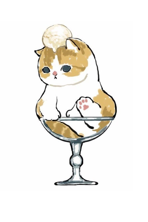 杯子里的小猫咪可爱卡通微信头像