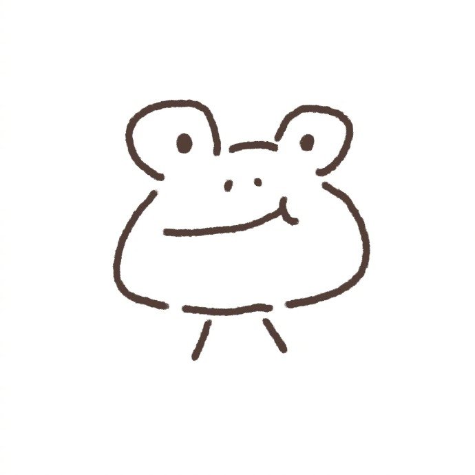 手绘简约小动物微信头像