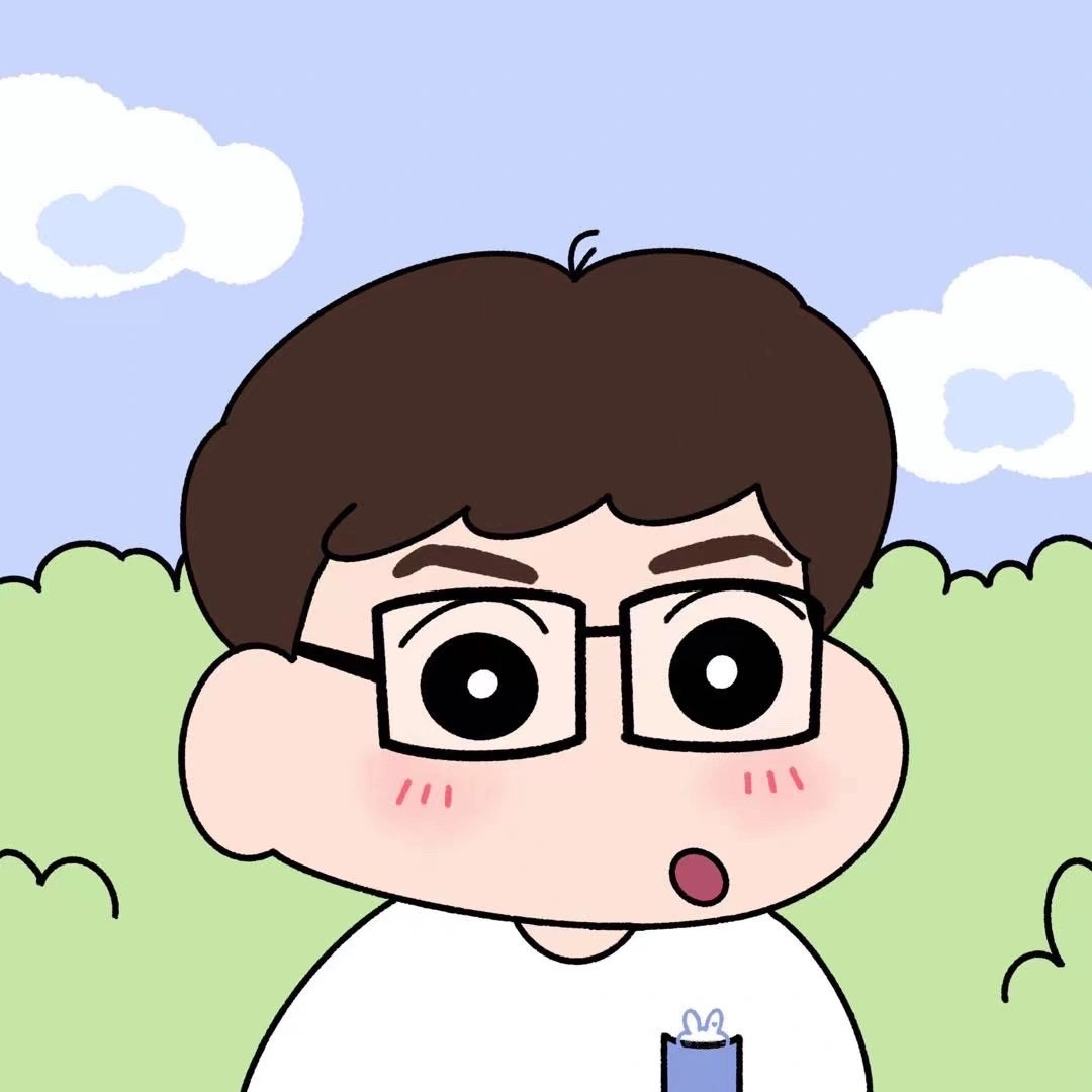 手绘蜡笔小新情侣微信头像