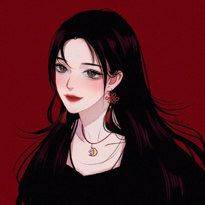 酷酷的二次元女生微信头像