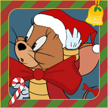 《猫和老鼠》圣诞限定微信头像