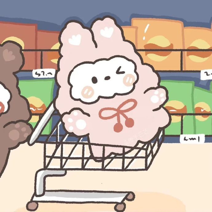 一对可爱卡通情侣微信头像