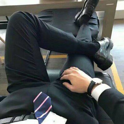 很绅士的真实的有范商务男头