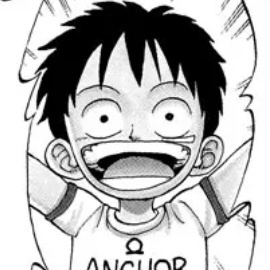 《海贼王》漫画画风路飞微信头像