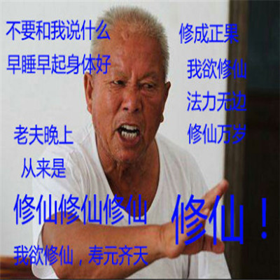 暴躁大爷社会语录沙雕微信表情包