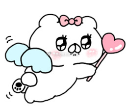 可爱的蝴蝶结熊熊微信表情包