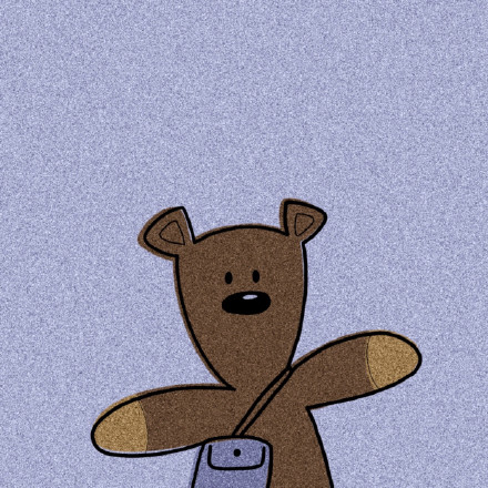 手绘可爱卡通小熊崽崽微信头像