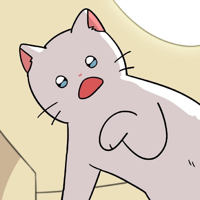 可爱猫咪插画微信朋友圈背景图