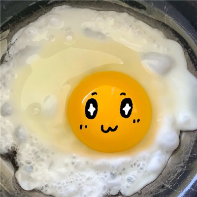 可爱的煎蛋头像