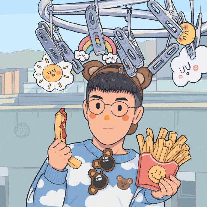 可爱男孩手绘可爱微信头像