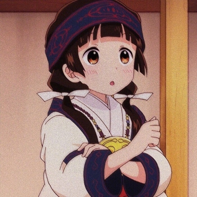 复古动漫女生卡通微信头像