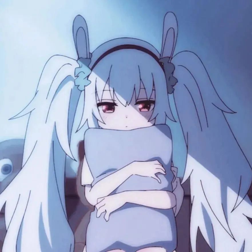 好看的动漫头像：靠边睡着的时候