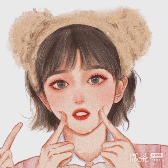 个性独特好看的彩绘美女微信头像