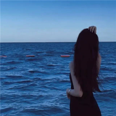超级优质的蓝色大海女头