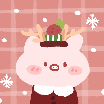 卡通可爱圣诞节动物微信头像