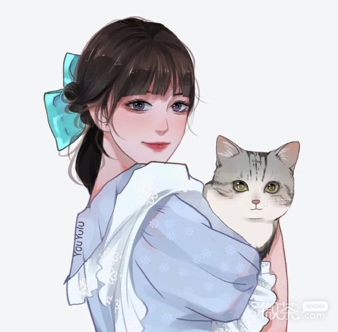 独特的彩绘好看的女生微信头像