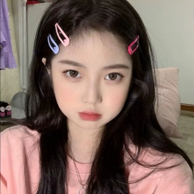甜美可爱少女心粉色系女生微信头像