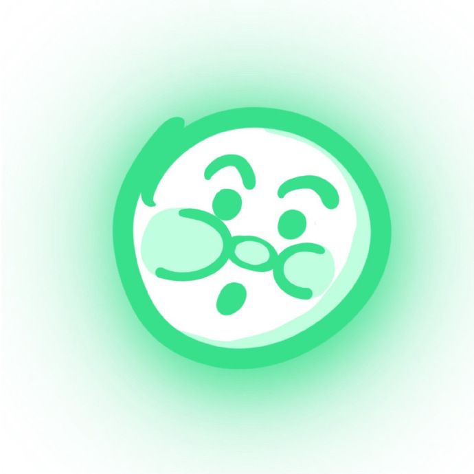 搞怪沙雕简笔画发光微信头像