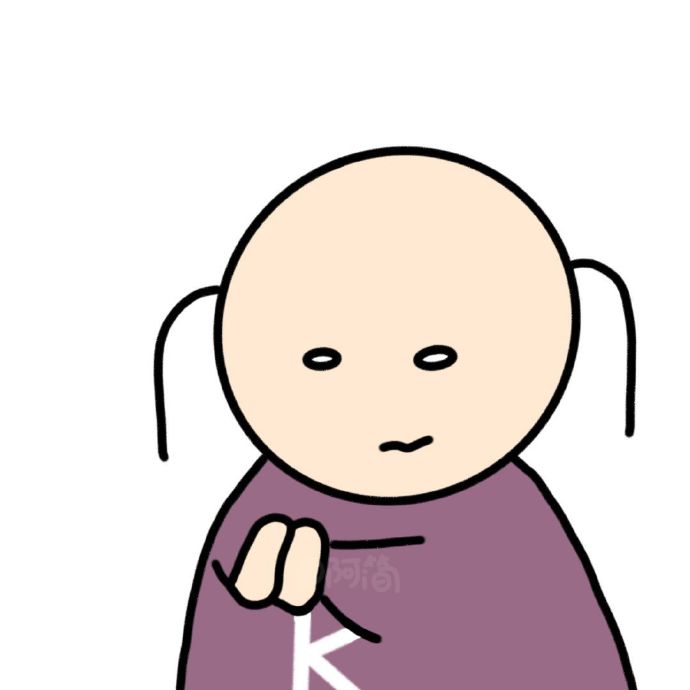 搞怪手绘字母微信头像