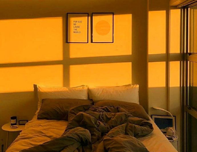 同色系唯美有意境的影子微信朋友圈背景图