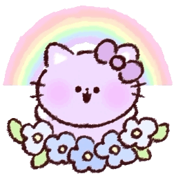 紫色可爱小猫Bora动态微信表情包