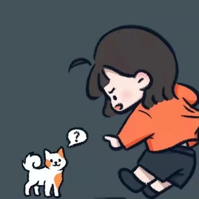 又甜又可爱的插画情侣头像