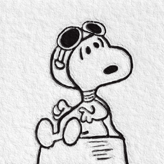 简简单单的史努比微信头像