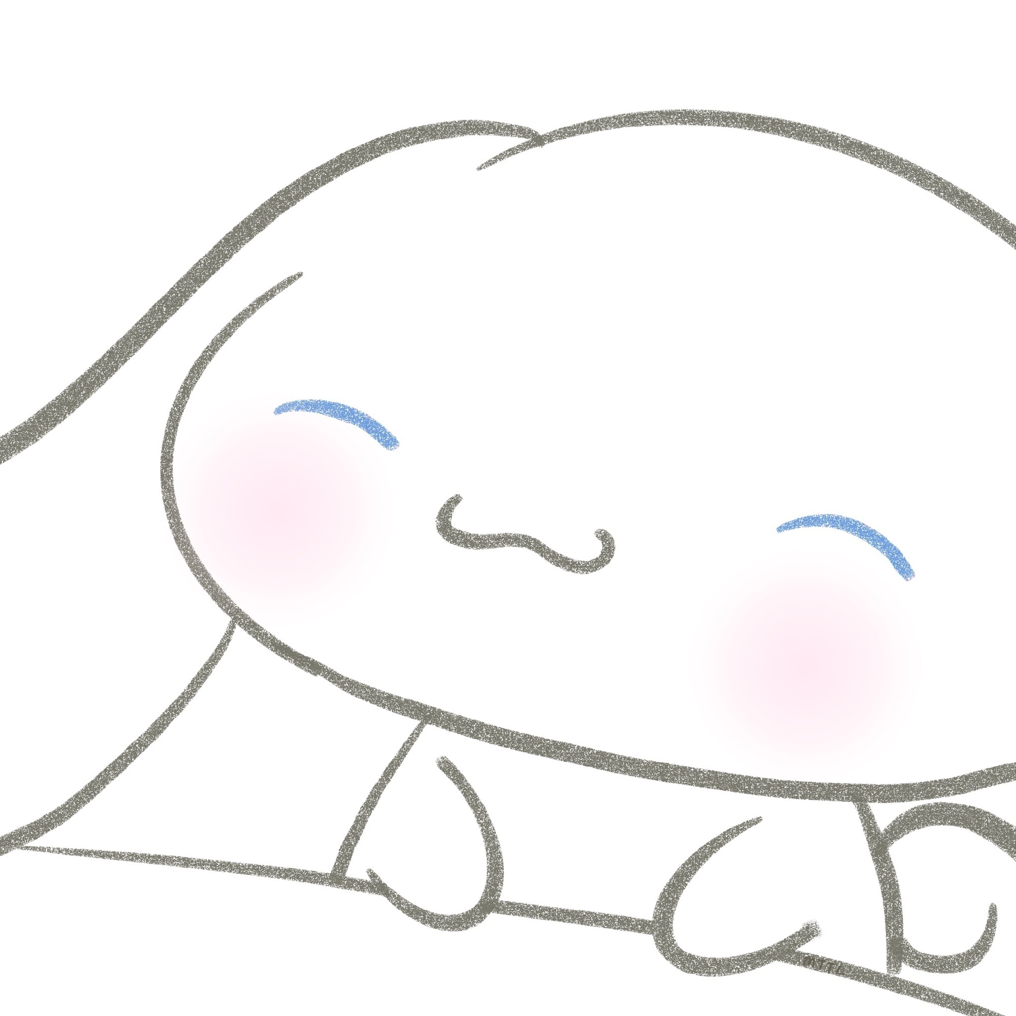 手绘可爱玉桂狗微信头像