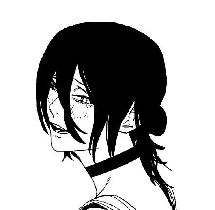 黑白系二次元男生微信头像