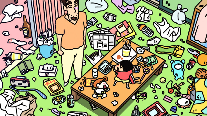 蜡笔小新电脑ipad桌面壁纸 ​​​​