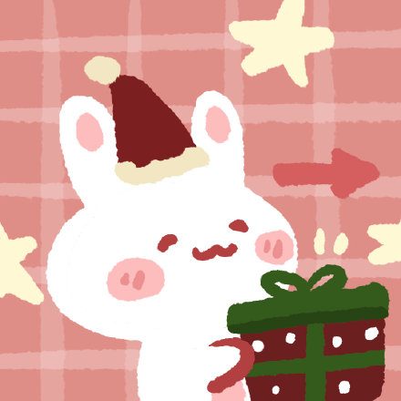 卡通可爱圣诞节动物微信头像