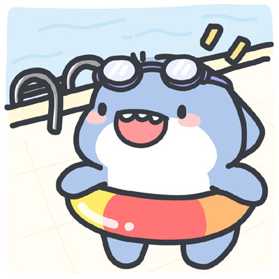 夏日小鲨鱼可爱头像