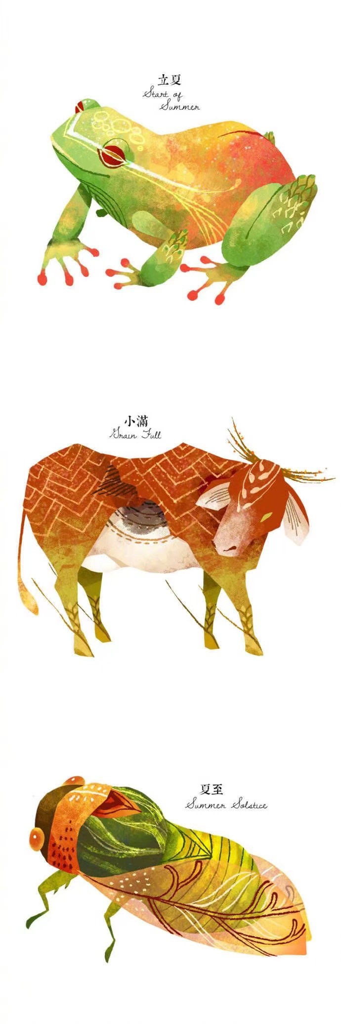 24节气里的绝美动物微信素材图片