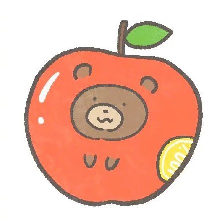 食物上的小熊脸可爱微信头像