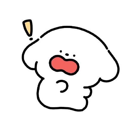 简笔画狗勾可爱微信头像