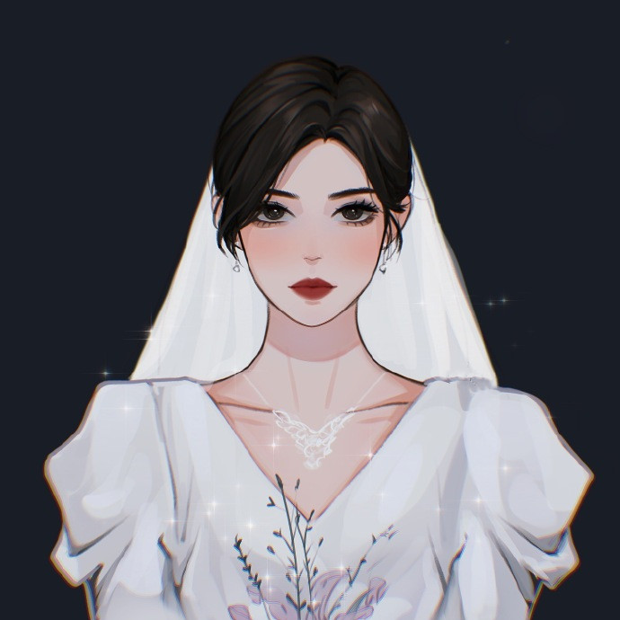 画风简约却不失精致的插画微信头像