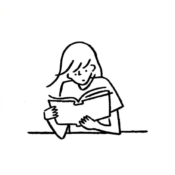 极简手绘简笔画个性微信头像